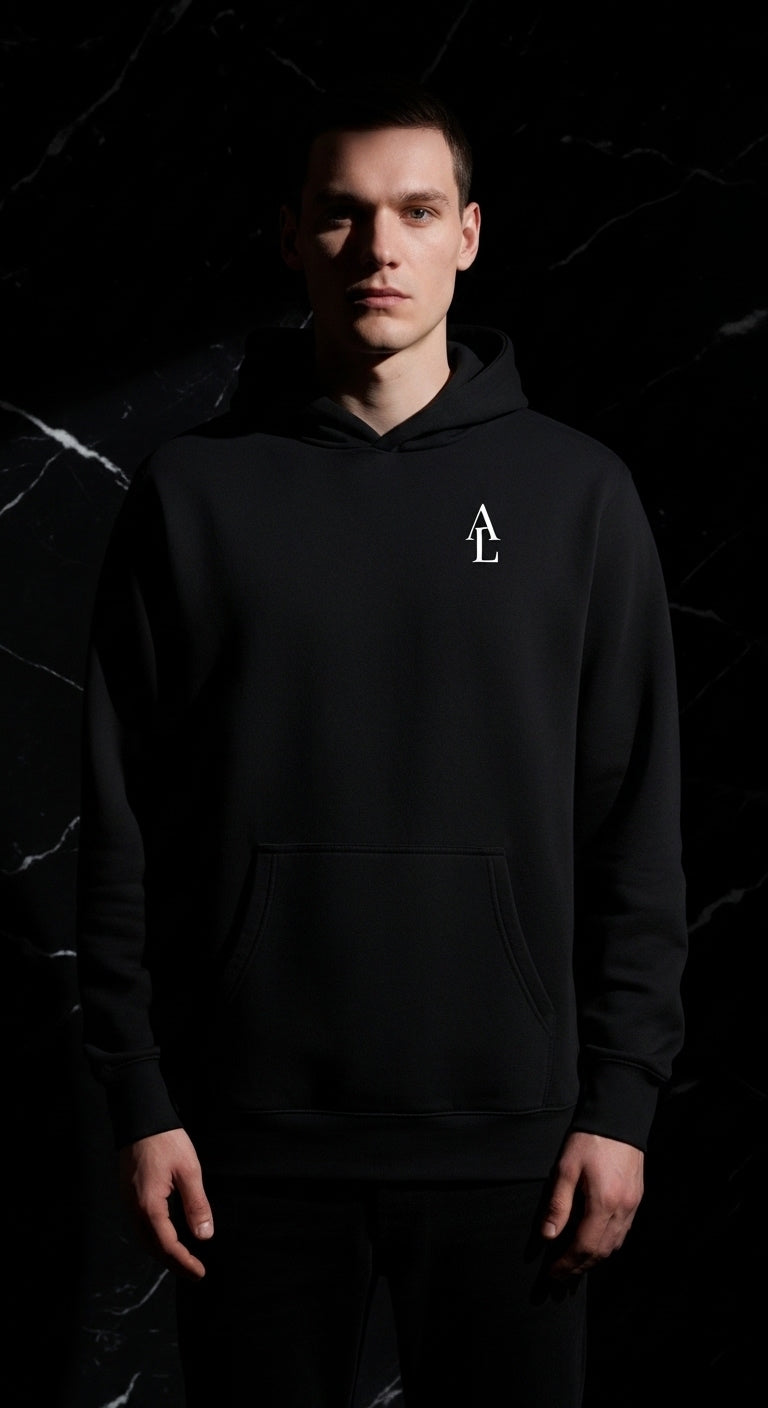 ALÉDIN Black Hoodie - AL Collection