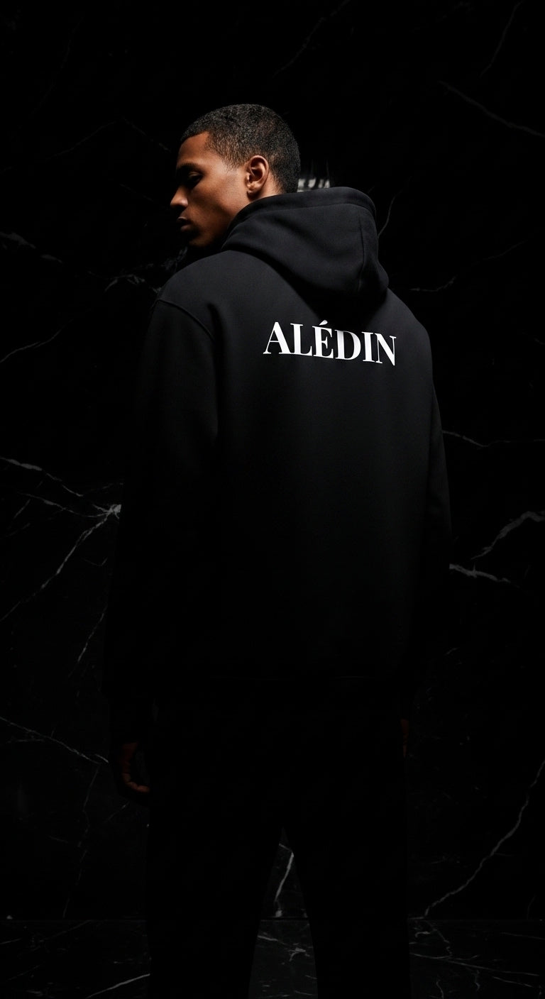 ALÉDIN Black Hoodie - AL Collection