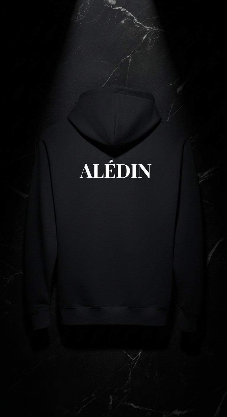 ALÉDIN Black Hoodie - AL Collection