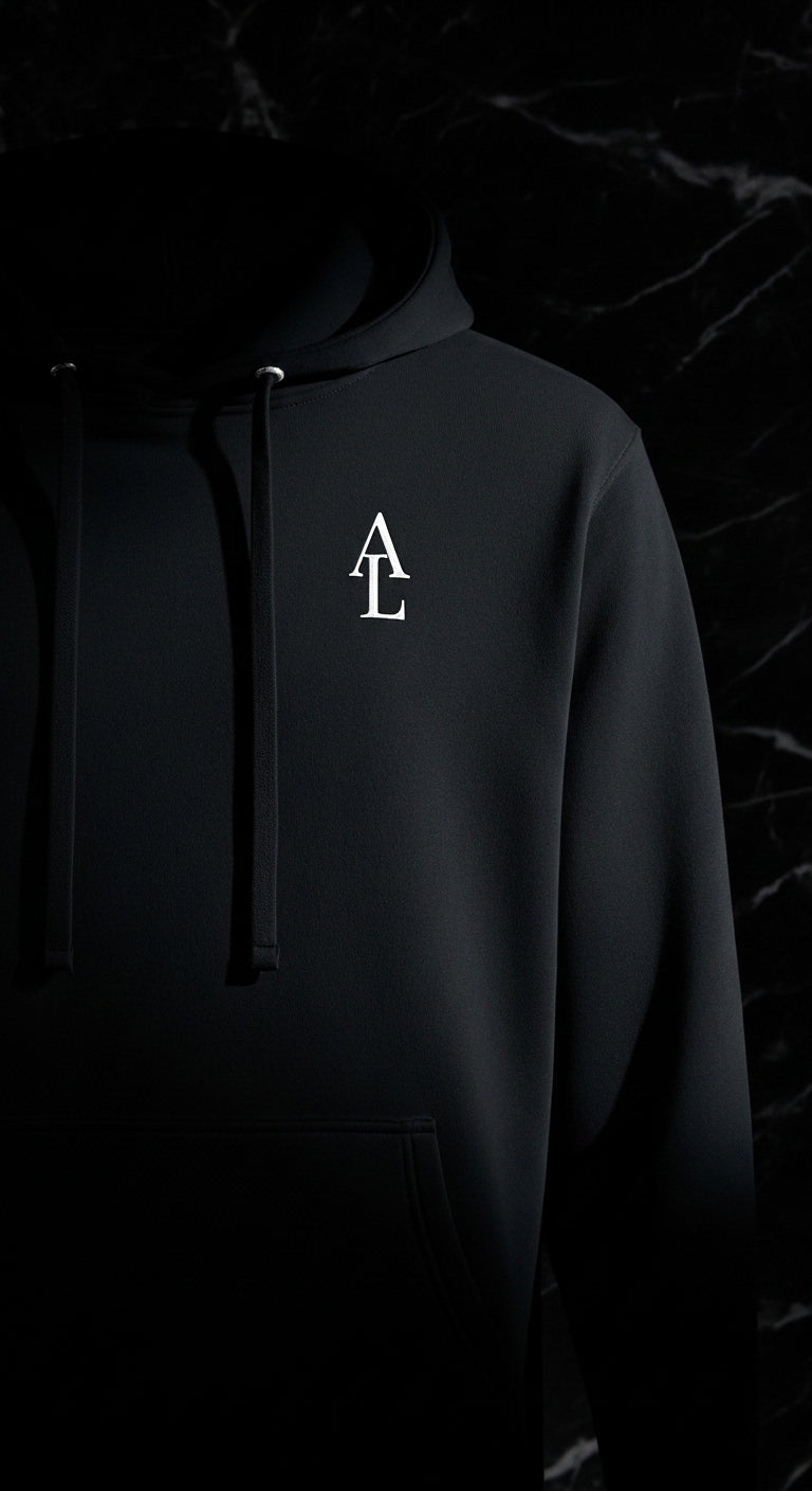 ALÉDIN Black Hoodie - AL Collection
